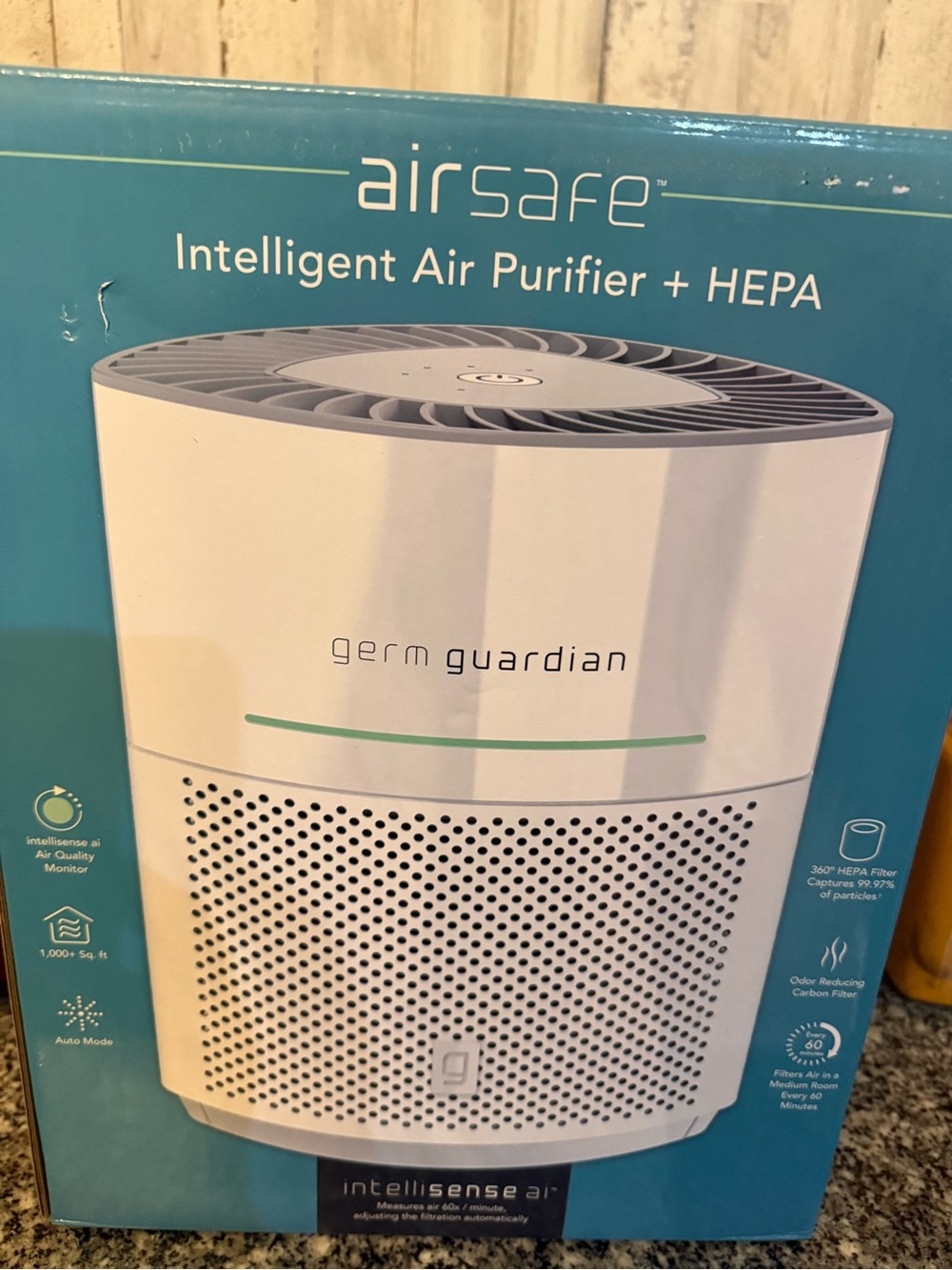 airsafe White Intelligent Air Purifier + HEPA